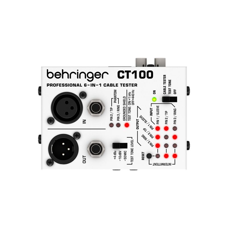 Behringer-Testador-de-cabos---CT100--Equipamento-de-Teste
